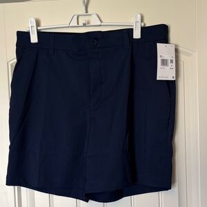 Nike Men’s Navy Blue Flat Front Golf Shorts